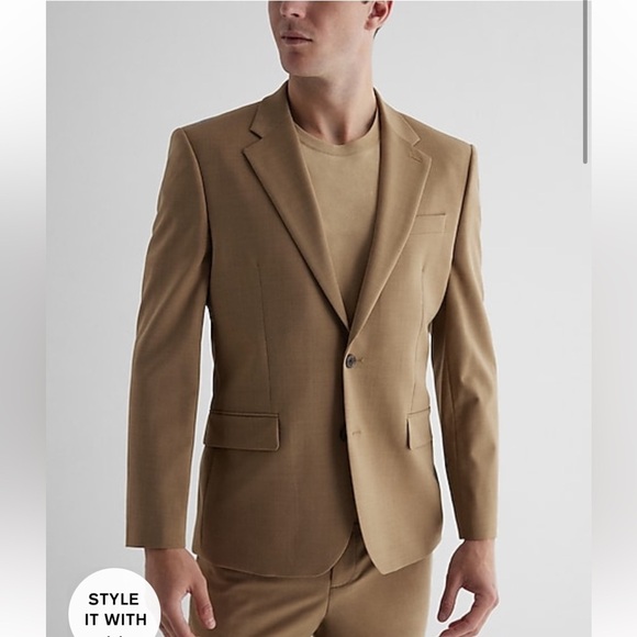 [Express] NWT Slim Tan Wool-Blend Modern Tech
Suit Jacket - Picture 1 of 8